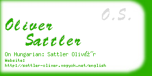 oliver sattler business card